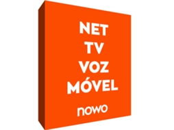 Pacote TV NOWO 4P Android TV 4K (TV NOWO - 500 Mbps - 3 GB Móvel)