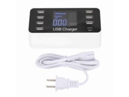 Carregador EOOCOO (carregamento Rápido com 8 Portas e Display Led)