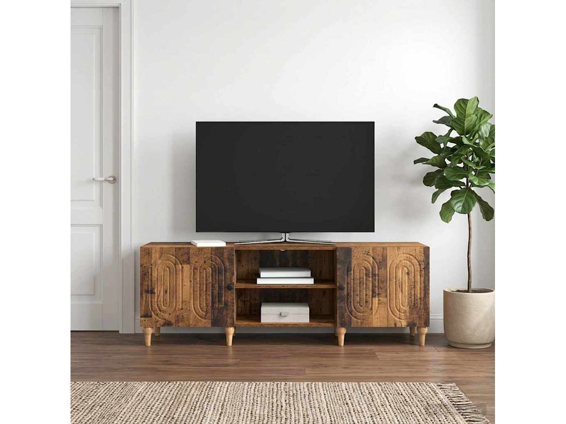 Vidaxl Gabinete Para Tv 150 X 31 X 50 Cm Madeira Antiga