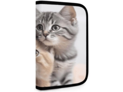 Bolsa dupla para ferramentas em formato de gato, bolsa de armazenamento pequena, bolsa de armazenamento multiuso