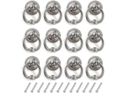 12 Puxadores Antigos Vintage Com Argola Para Portas De Armários