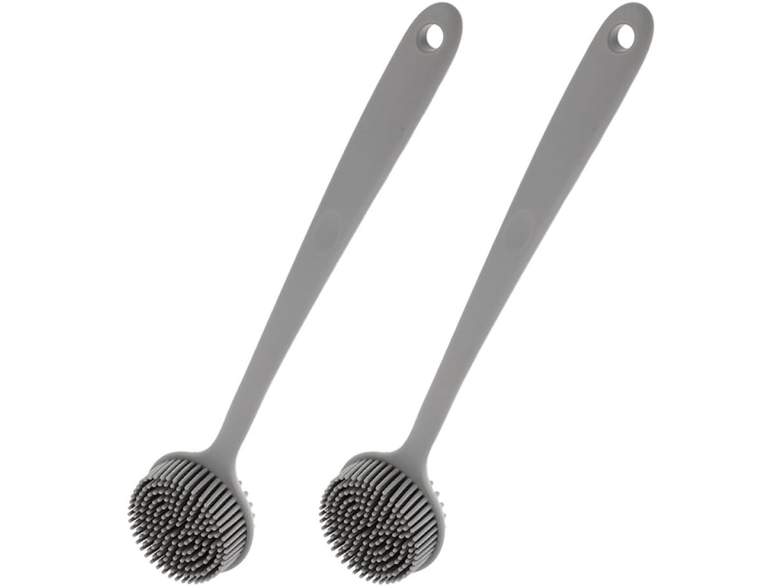Conjunto De 2 Escovas Esfoliantes Silicone Fomiyes, Ideal Para Homens E Mulheres