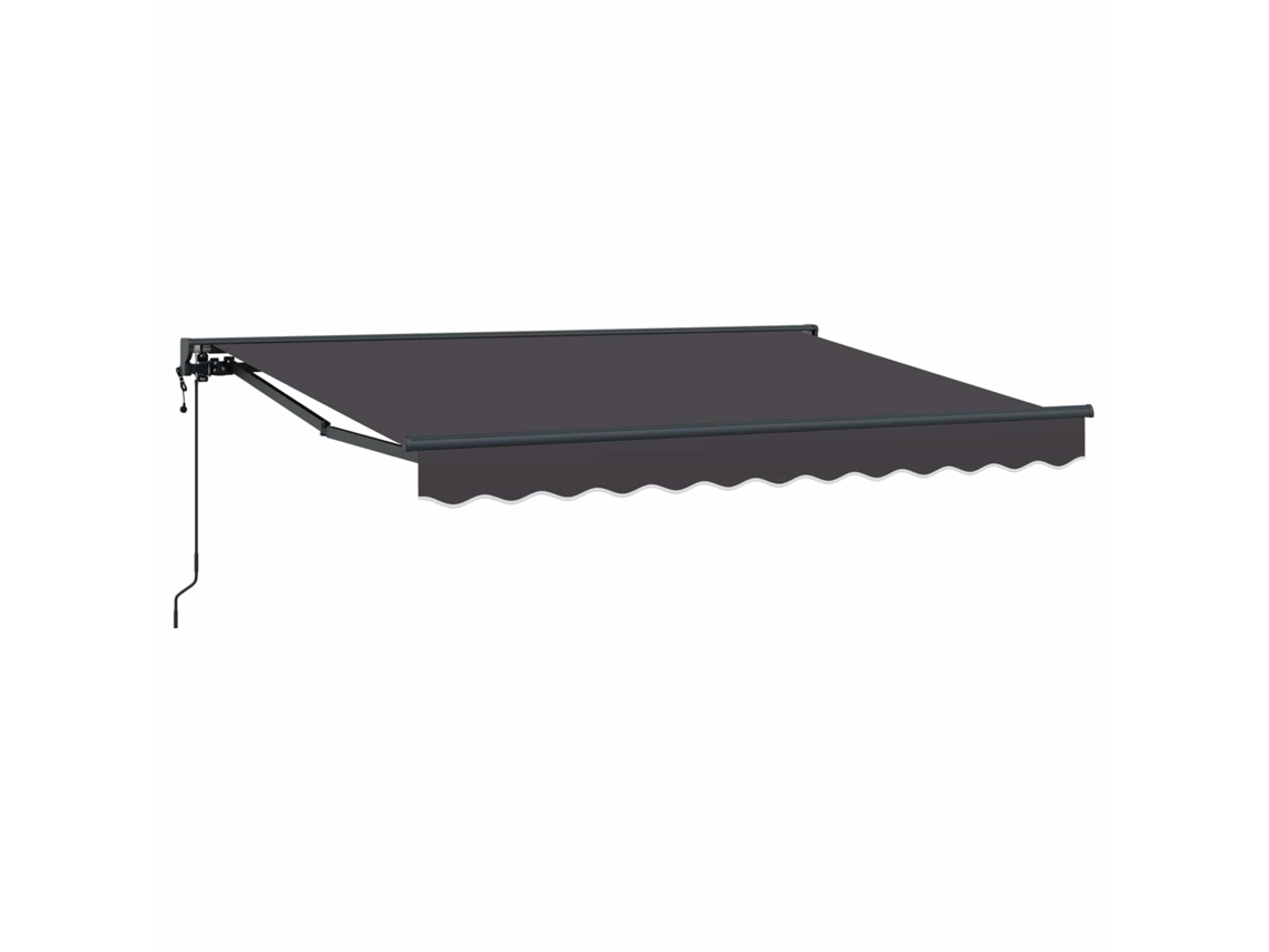 Vidaxl Toldo Retrátil Elétrico Antracite 3,5 X 2 M