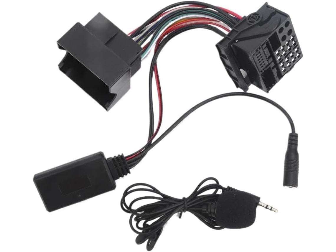 Adaptador Aux Para Modelos Cd30, Cd70 E Dvd90 Com Microfone, Fonte De Alimentação 12v, 150cm 59, 1 Polegadas, Compatível