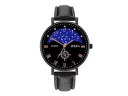 Relógio moderno para homens e mulheres, pulseira de couro PU, mostrador grande, relógio de quartzo para casais.