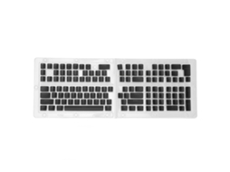 Teclas Pbt Translúcidas Pudding Oem 129 Teclas Moldagem Duas Cores para Teclado Mecânico