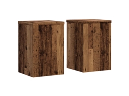 Plant Stand, Plant Stands Vidaxl Marrom Madeira Processada (20 X 20 X 30 Cm)
