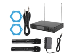 Microfone Sem Fio de Mão Dual UHF para Karaoke Casamentos | S/MARCA