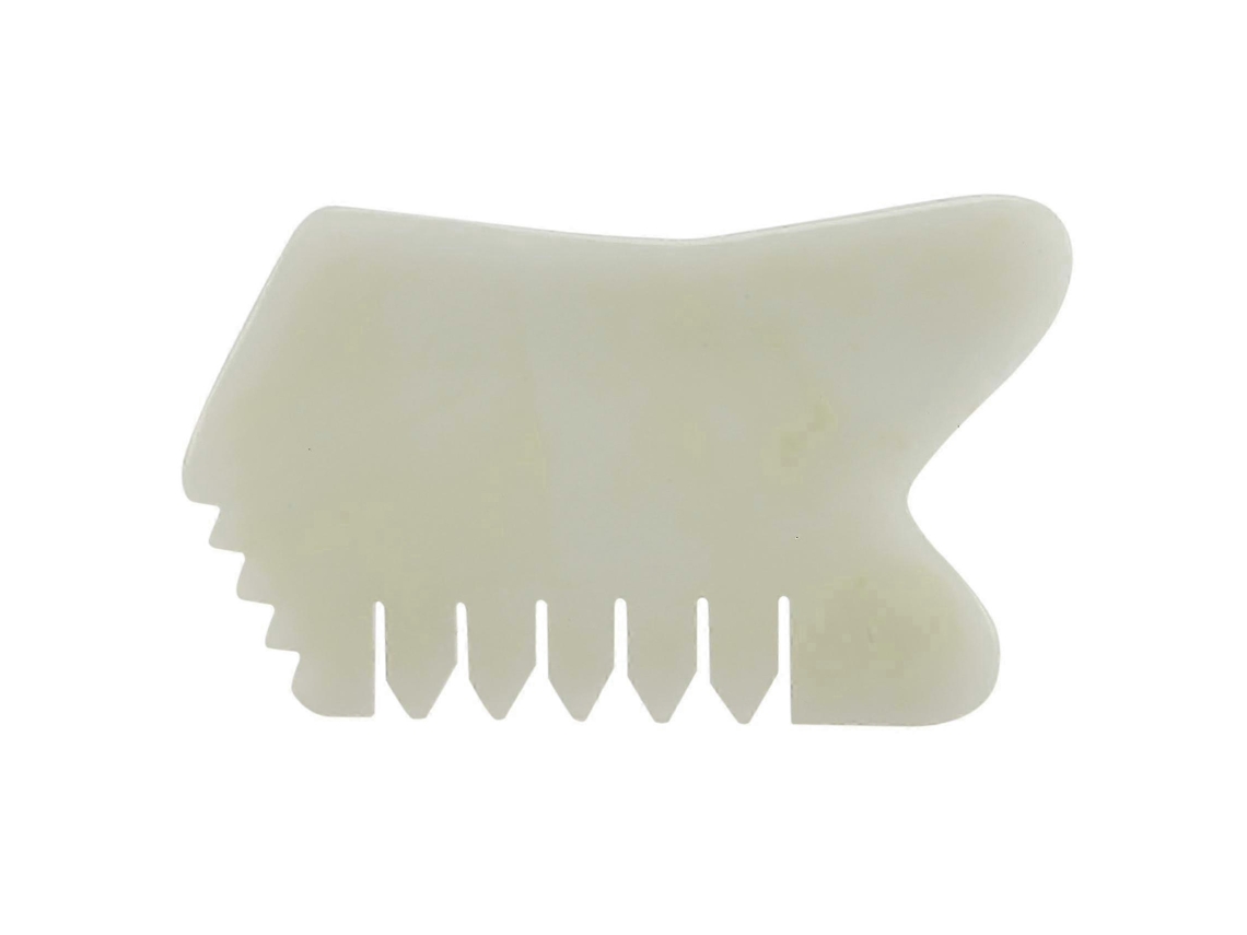 Pente Jade Guasha Para Cuidados Faciais E Corporais Ferramenta Spa Verde Claro Jinyubo Store