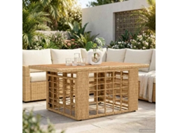 Vidaxl Mesa De Jardim Elevatória Natural 100 X 55 X 37 Cm