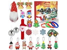 Conjunto De Ornamentos De Natal Laxiscreed Com 24 Unidades, Enfeites De Contagem Decente Para Toda A Família