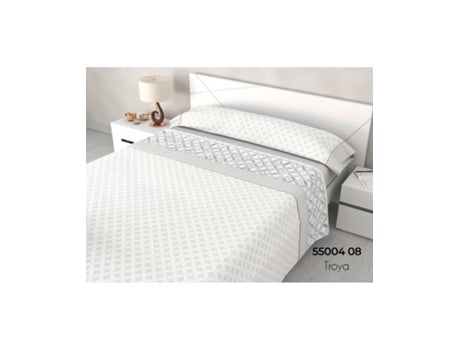 Conjunto de Lençóis HOMESECRET Troya (Algodão - 135 cm)