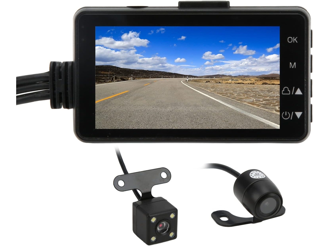 Registrador De Conduíte Moto 1080p, Câmera Dupla Estanque Com Telecomando Para Uma Experiência Toda Segurança
