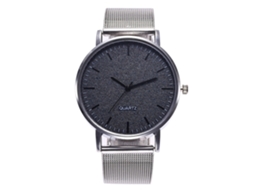 Reloj De Cuarzo Unisex Con Correa De Malla Dial Redondo Casual Zhoulianfa (azul Real)