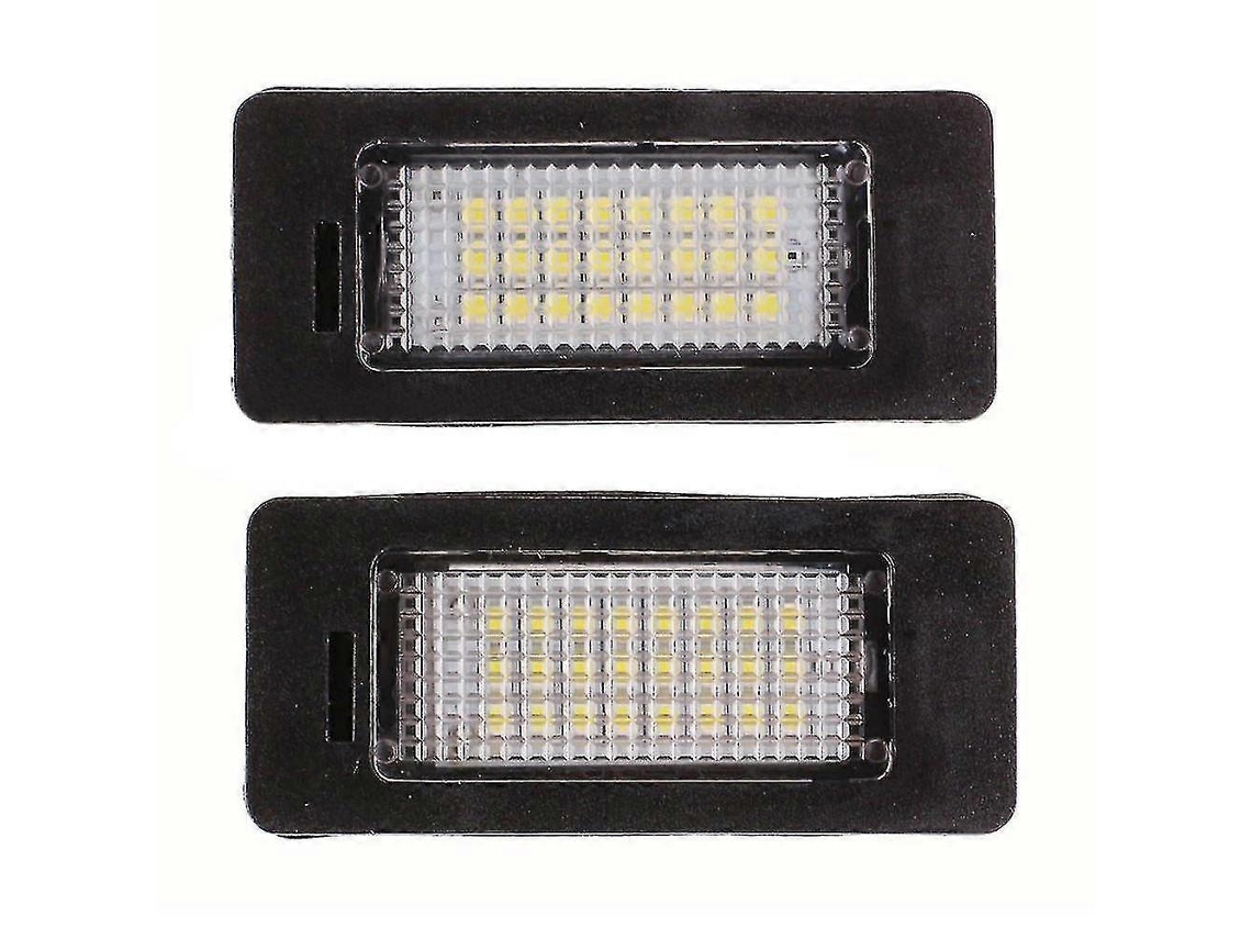Luzes De Placa Led, 2 Unidades, 24 Smd, Branco 6500k, Compatível Com Veículos Bmw E39 E60 E90 X Series