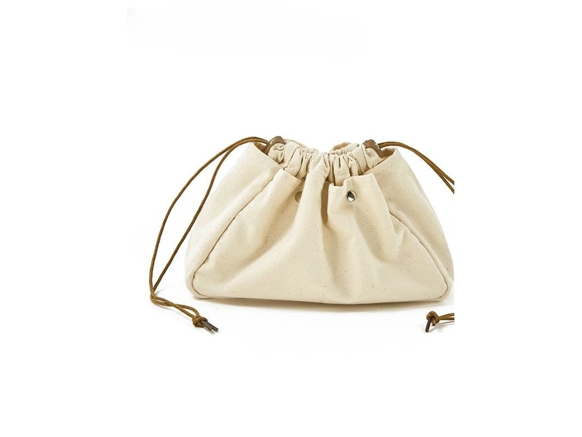 Organizador de bolsa de maquiagem e cosméticos com cordão Bolsa portátil com cordão, bolsos com zíper, alças de maquiagem e muito mais D Lyx Bag