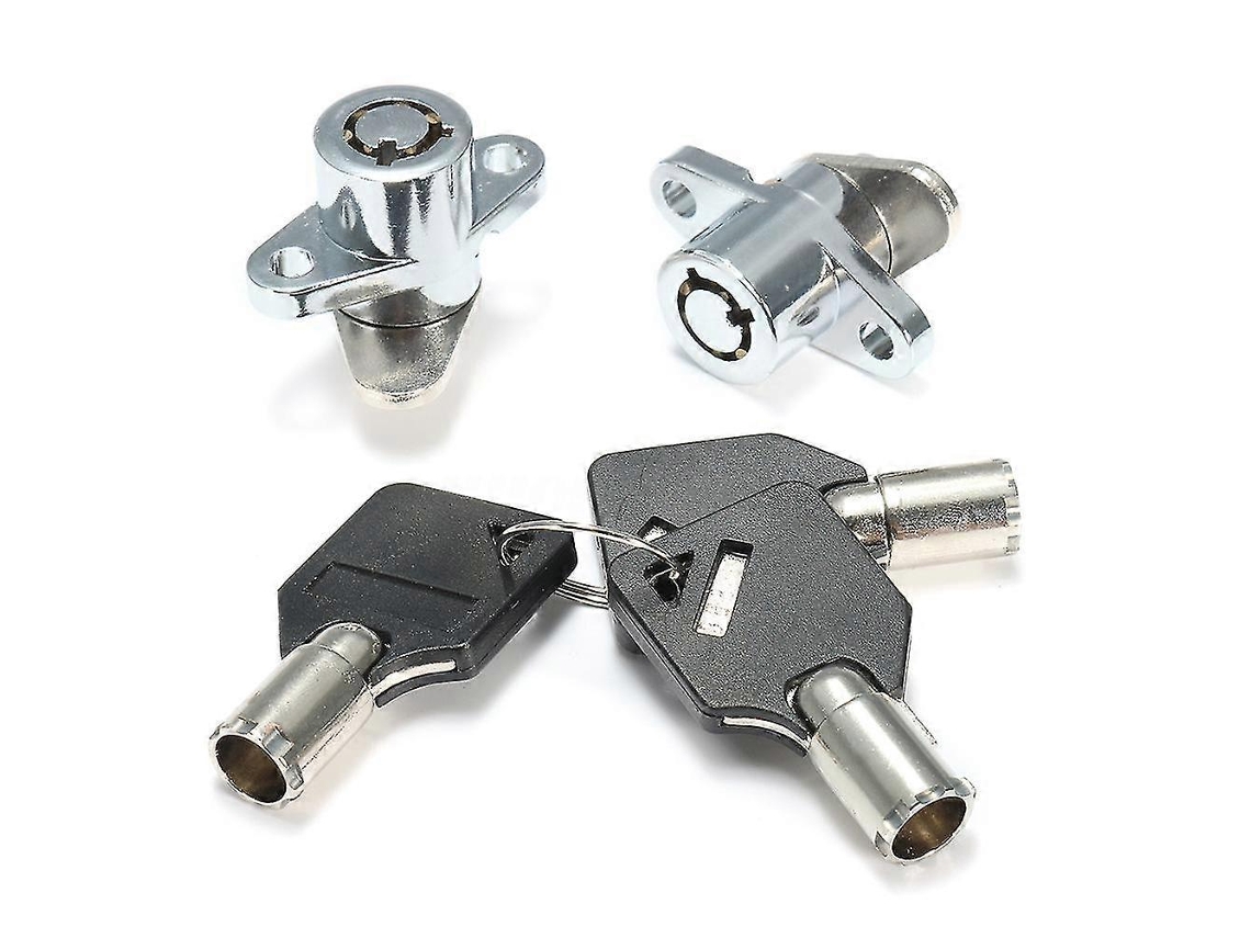 2x Conjunto De Fechadura Da Bolsa De Sela Dura Com 3 Chaves Compatível Com Touring Glide Road King Novo Sygo