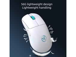 Mouse Gamer Sem Fio Leve Hxsj 2.4g Recarregável Para Pc 10000 Dpi