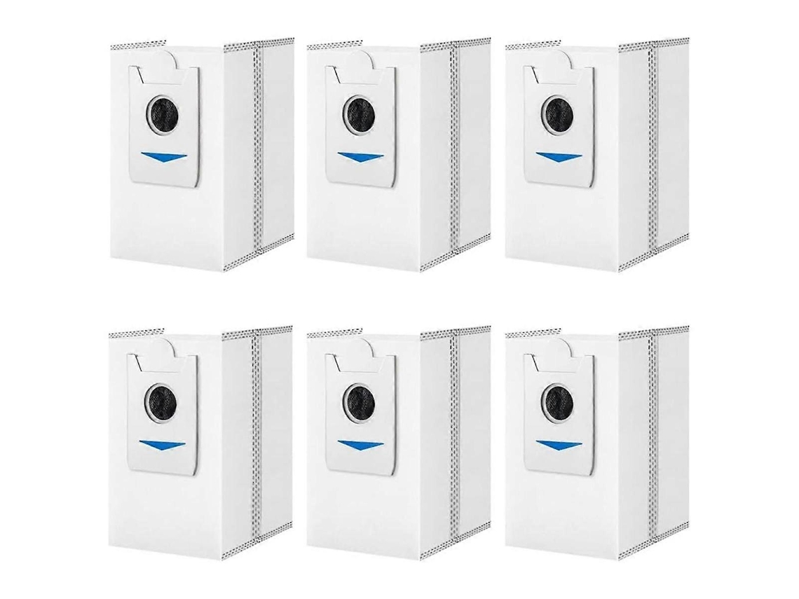 Conjunto De 6 Sacos Pó Para Aspirador Robô X5 Pro/ Omni/ X2 X2/ Dex86 Peças Reposição Tuotuo