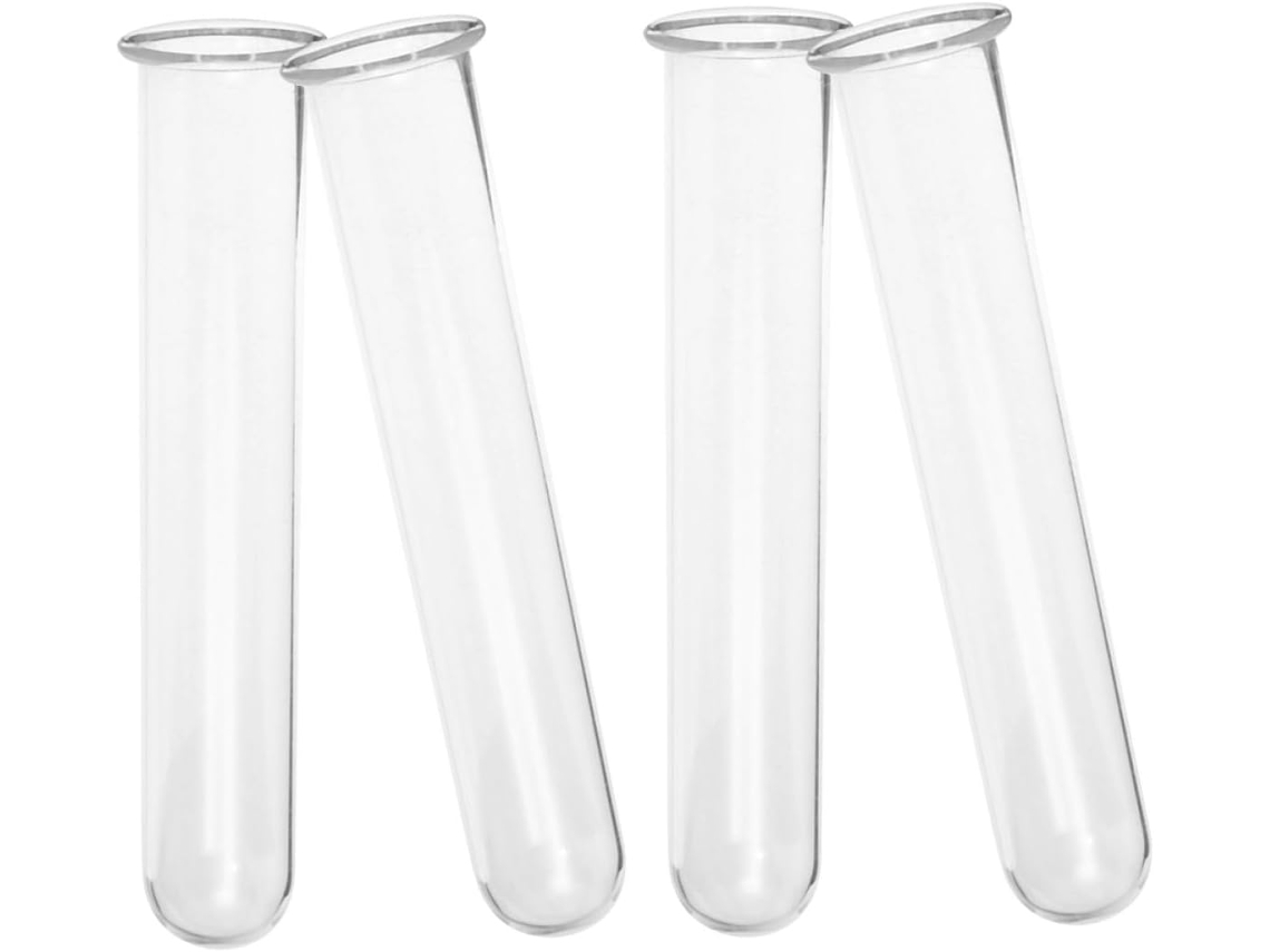 Conjunto De 4 Tubos De Vidro De 11 Cm Para Propagação.