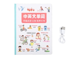 Mali livro de Palavras Inglês Chinês Plástico e Papel Atividades de Aprendizagem Pré escolar para Educação Infantil