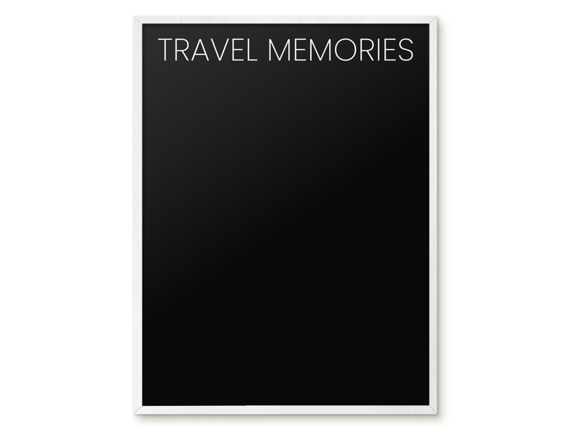 Magnetic Board Travel Memories For The Living Room Espelharte (60x80 Cm)