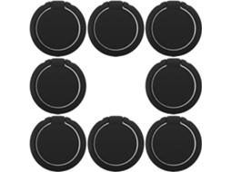 Conjunto de 8 porta óculos de parede em metal GOKOCO, minimalista e adesivo