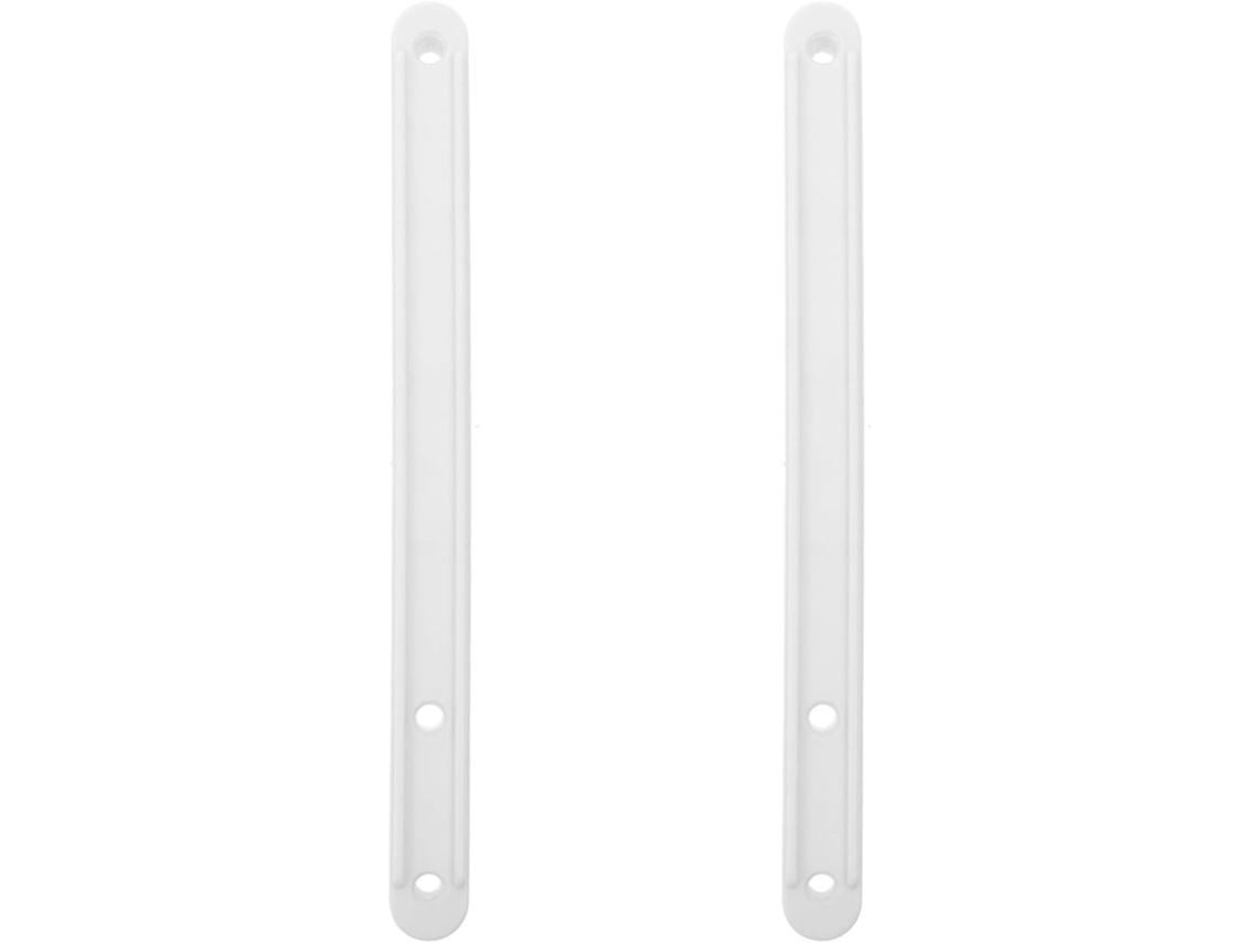 Conjunto De 2 Corrediças Deslizantes Para Gavetas, Em Plástico Branco, 180mm, Para Gavetas De Guarda Roupa