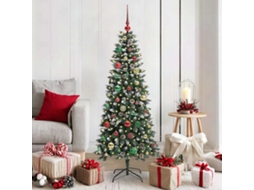 Vidaxl Árvore De Natal Artificial Verde 150 Cm Pvc, Plástico E Aço