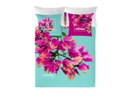Capa de Edredão Estampada Cama 90 Algodão Extra Macio Feito na Espanha Buganvilla PANTONE