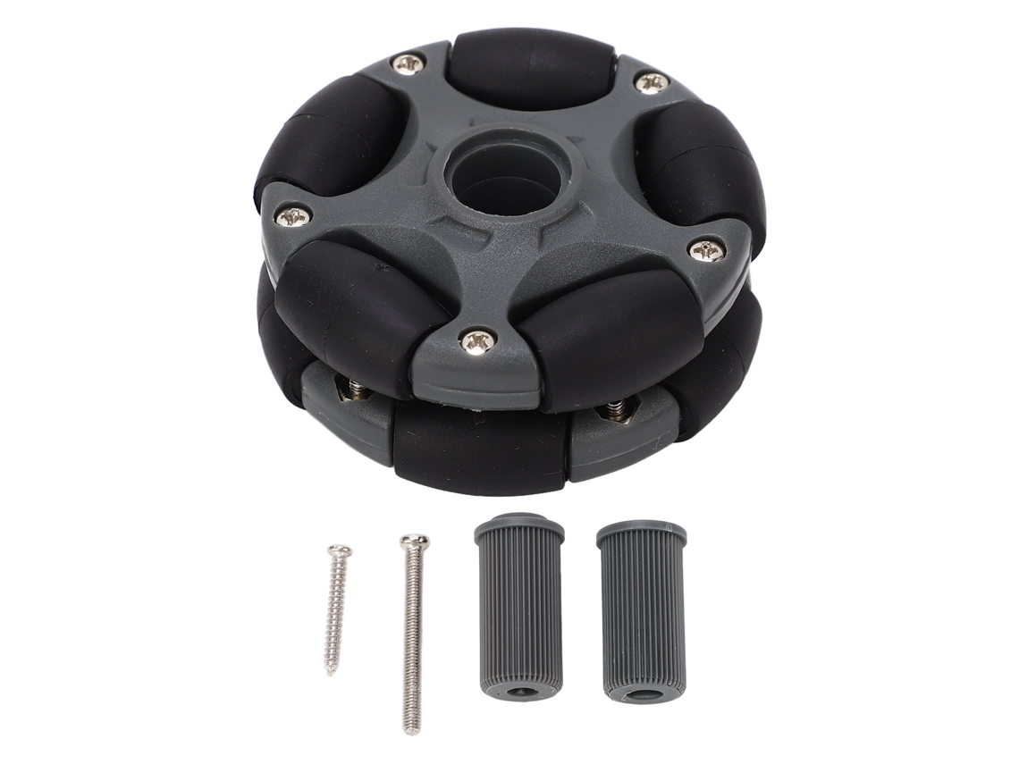 Mali roda Omni Plástica 58mm Dupla Fileira Giratória 14135 Peça de Reposição para Robôs