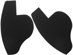 Conjunto de 2 peças para modelar barba e cabelo, em PVC preto, portátil.