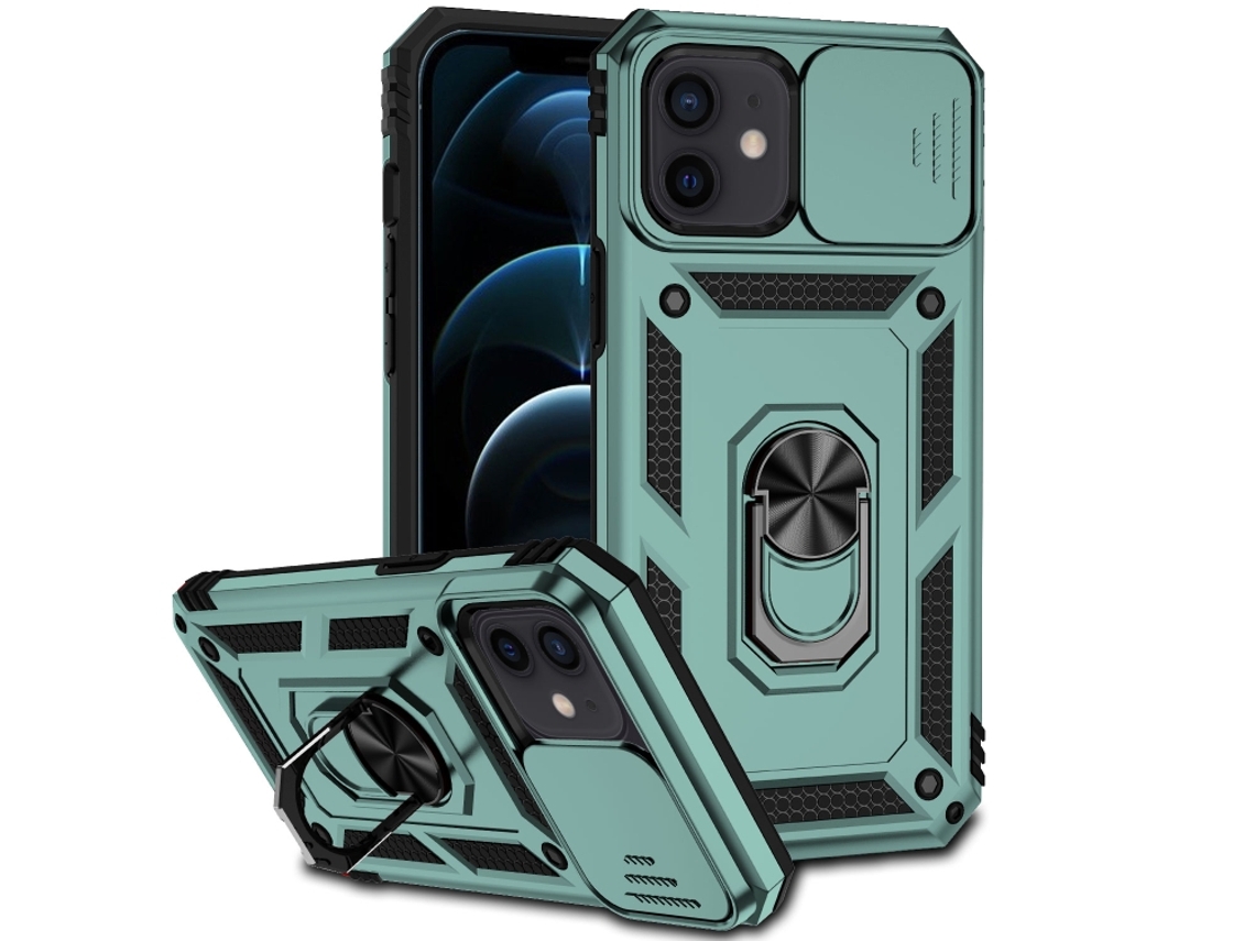 Capa Para Iphone 12 Mini - Suporte Deslizante Para Câmera