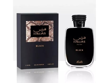 Perfume Clássico Hawas Para Homens E Mulheres Com Fragrância Duradoura (preto, 100 Ml)