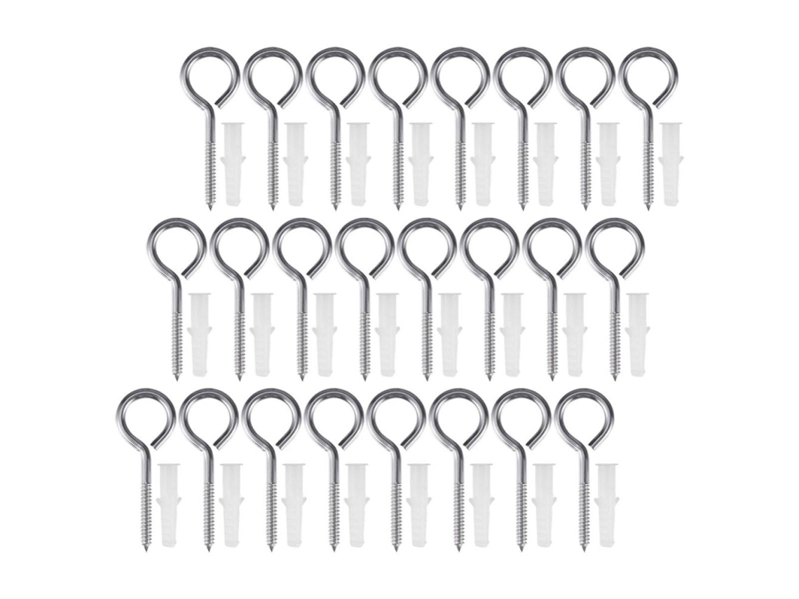 Ilhós De Metal Resistentes, Prateados, Com Rosca.
