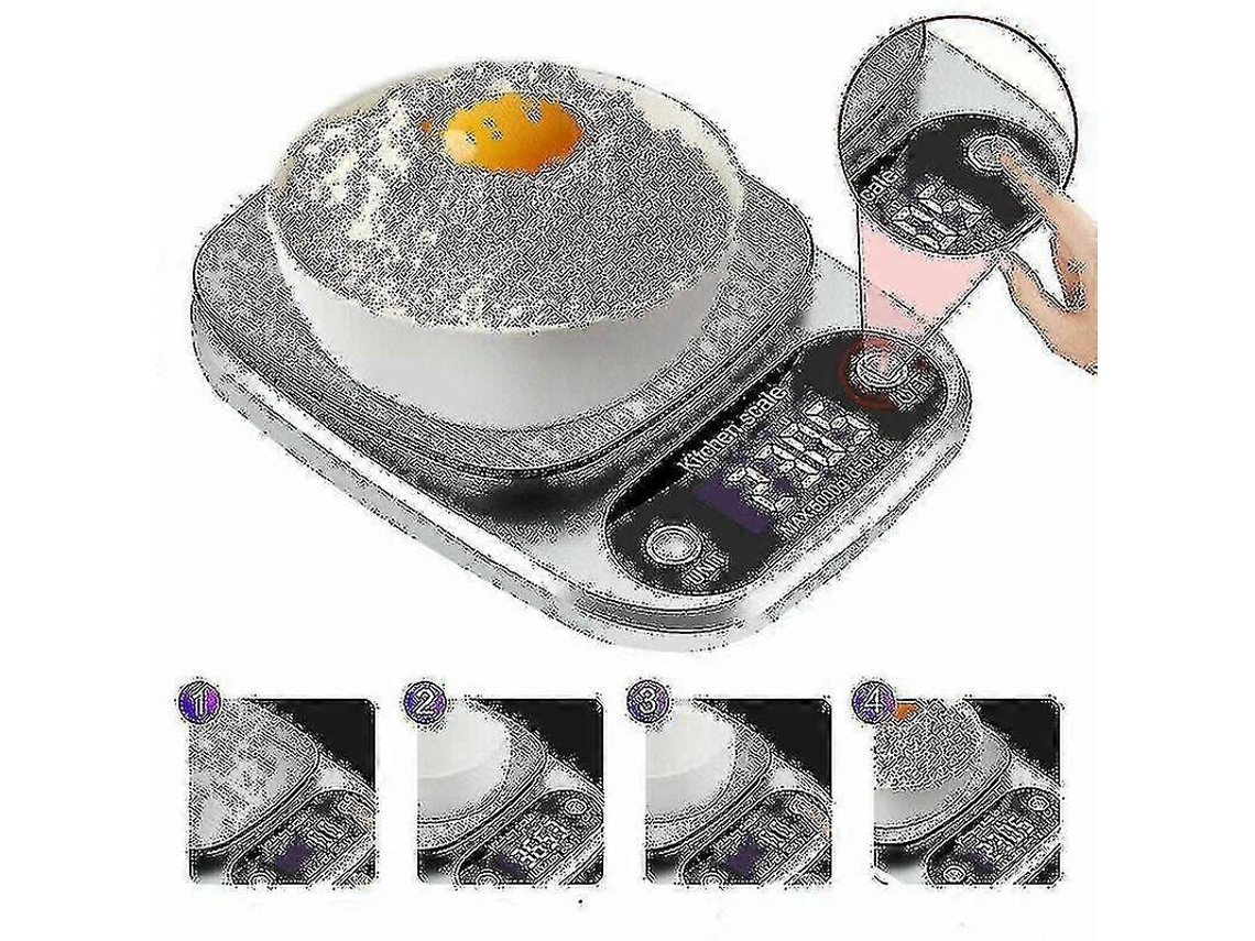Lurelia Balança De Cozinha, 1 G, 5 G, Lcd, Aço Inoxidável