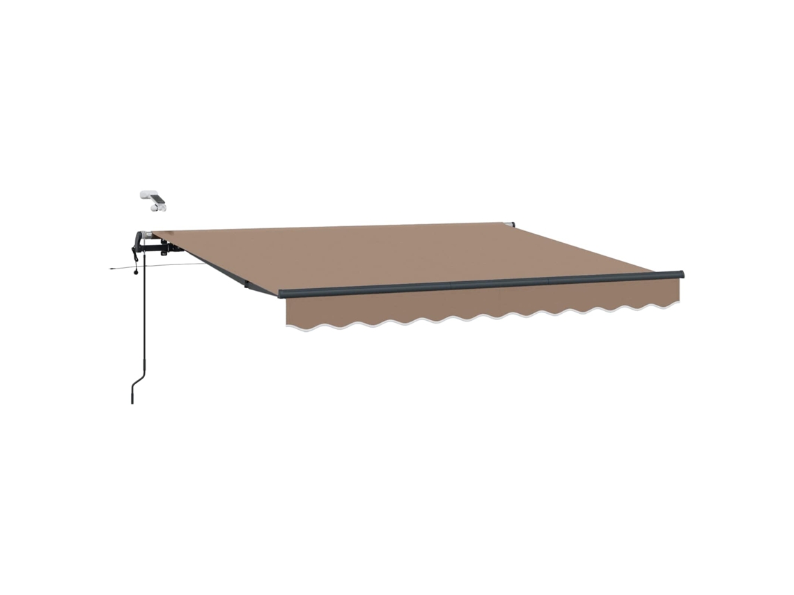 Maison Exclusive - Toldo Retrátil Cinzento-acastanhado 300 X 250 Cm Poliéster