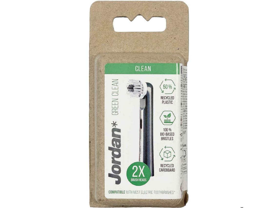 Recarga Escova de Dentes Elétrica Green Clean JORDAN emb. 2 un