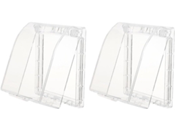 Capa Transparente Mikikit Campainha Externa, Caixa De 2 Peças Uso Em Jardim E Pátio, Design Que Protege Cabos