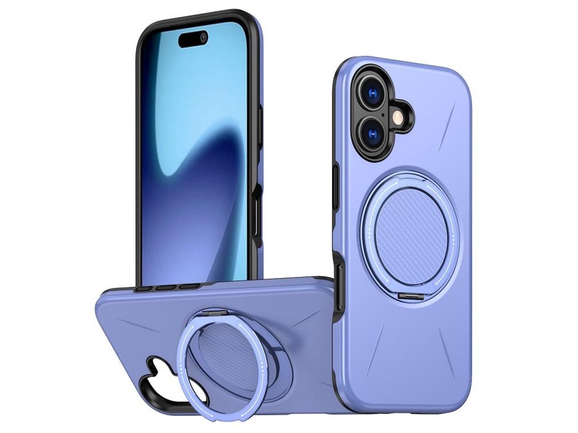 Capa Para Iphone 17 - Metal Com Função De Rotação E Magsafe, Híbrida De Tpu E Pc.