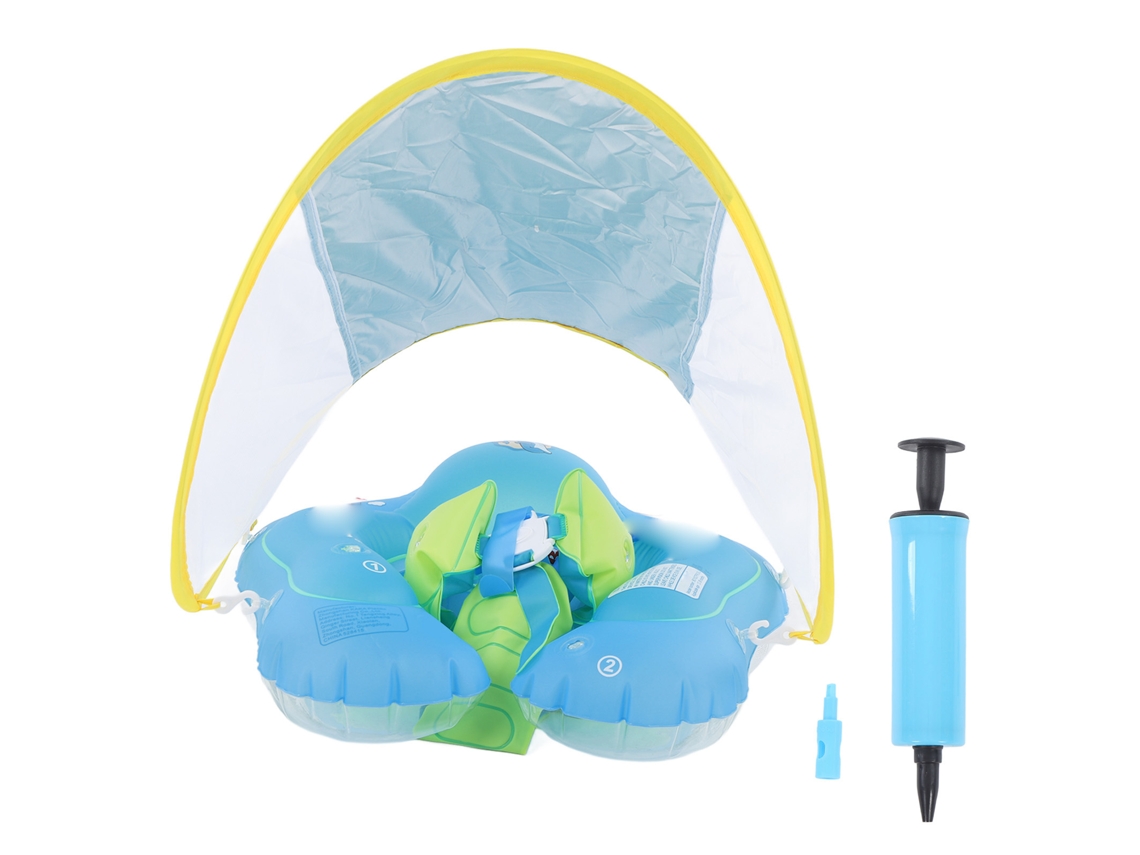 Flutuador de Piscina para Bebê LAXISCREED com Capa Solar