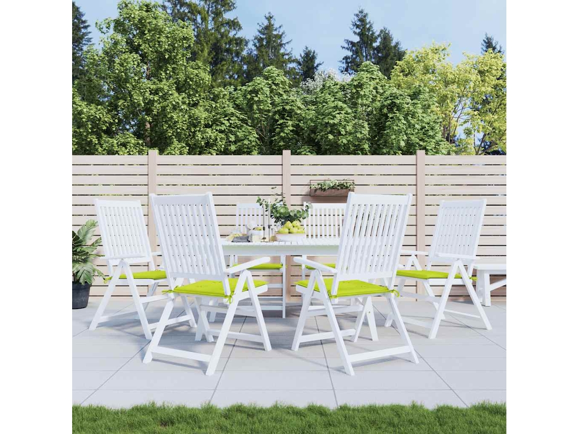 Vidaxl Almofadões Cadeiras Jardim 6 Pcs Tecido Oxford Verde Brilhante