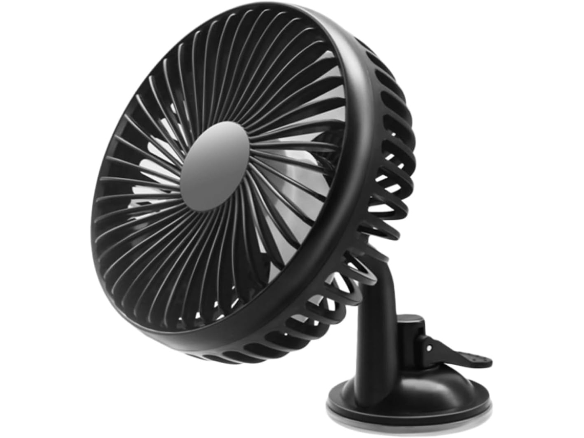 Ventilador Para Carro Com Ventosa, Porta Usb E Fácil Instalação