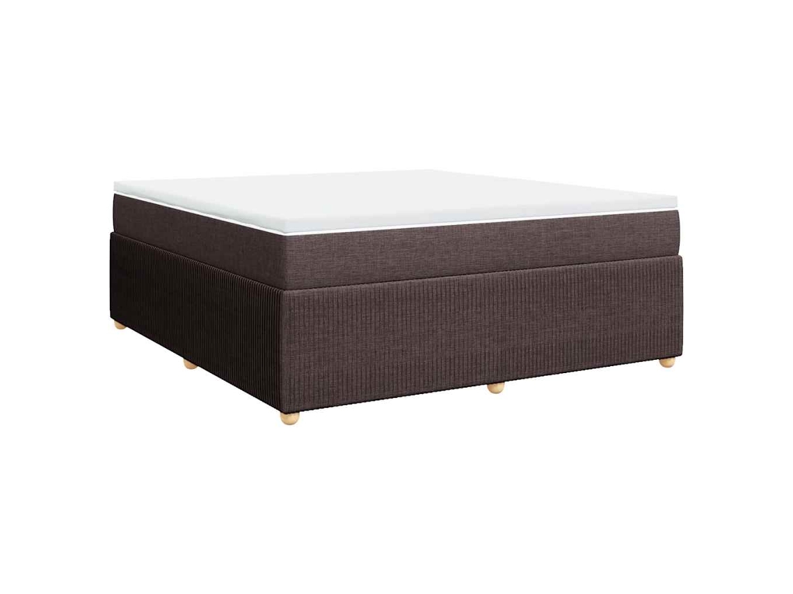 Cama Box Spring Vidaxl Marrom Tecido (200 X 180 X 46 Cm)