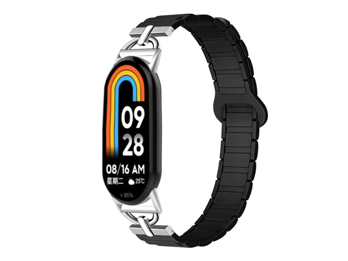 Bracelete para Xiaomi Smart Band 10/9/8 Silicone Magnético com Três Esferas em Formato de D XIAOMOYU