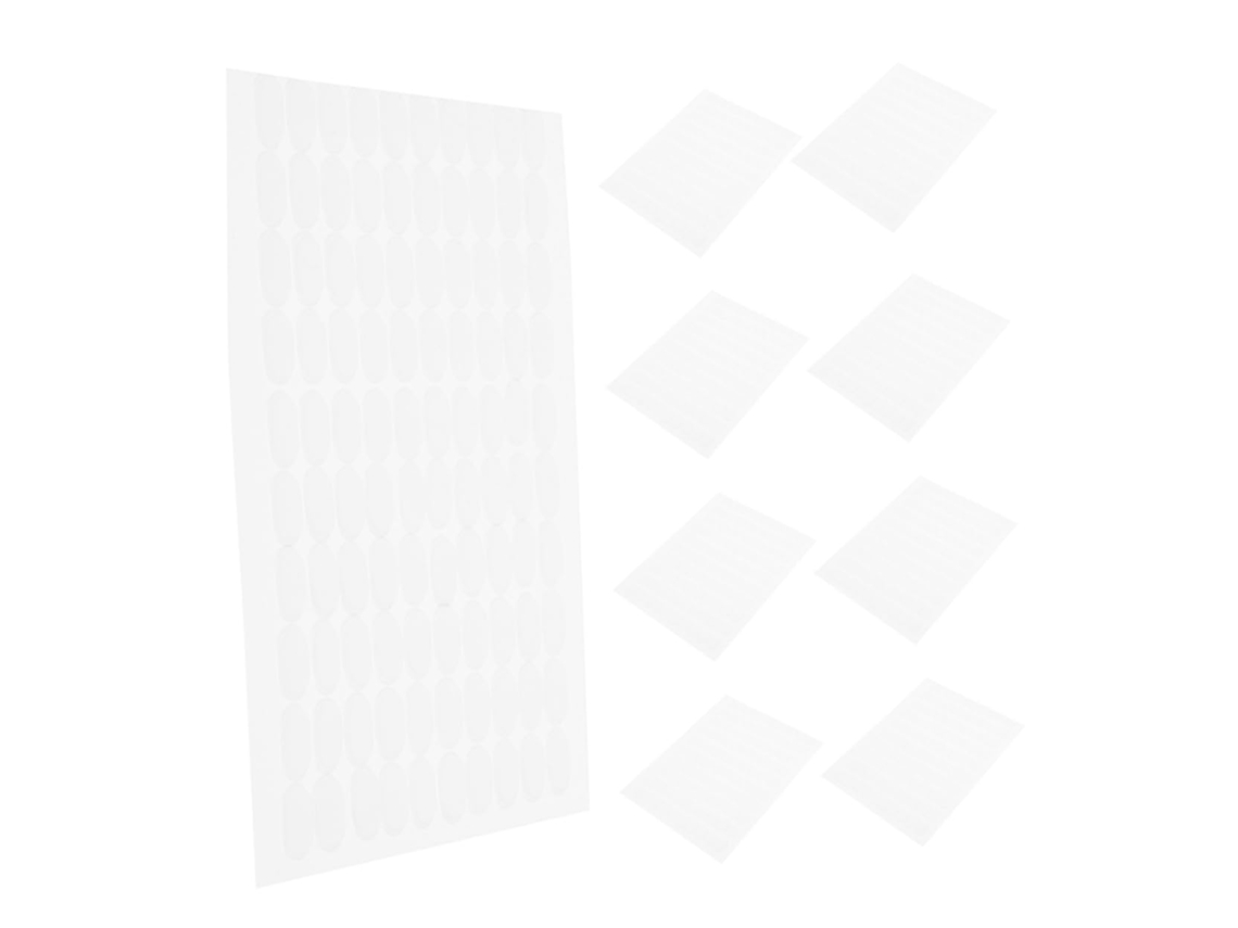 10 Folhas De Adesivos Gel Dupla Face Transparentes E Removíveis