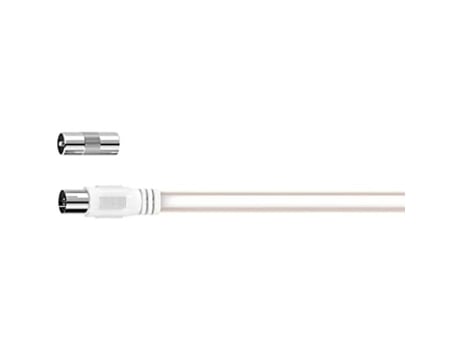 Antena Cabeada Dipolo Hama Classic Line Recepção Analógica Fm Adaptador Fornecido Coaxial