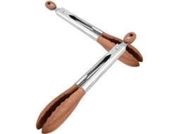 Pinça Para Salada Nolitoy Em Madeira De Nogueira E Aço Inoxidável, Conjunto De 2 Peças, Fácil De Limpar E Usar, Ideal