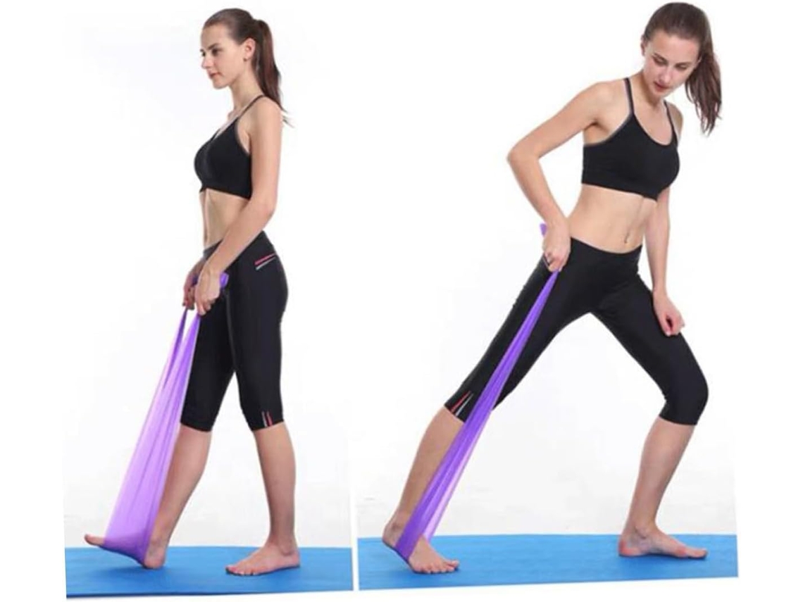 Conjunto De 5 Faixas Elásticas Resistência Para Exercícios Ioga E Fitness, Tensão Elástica Glúteos, Ativação