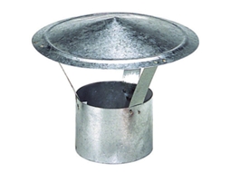 WOLFPACK LINEA PROFESIONAL sombrero galvanizado para estufa, chimenea, extracción de humos, para tubo ø 250 mm.